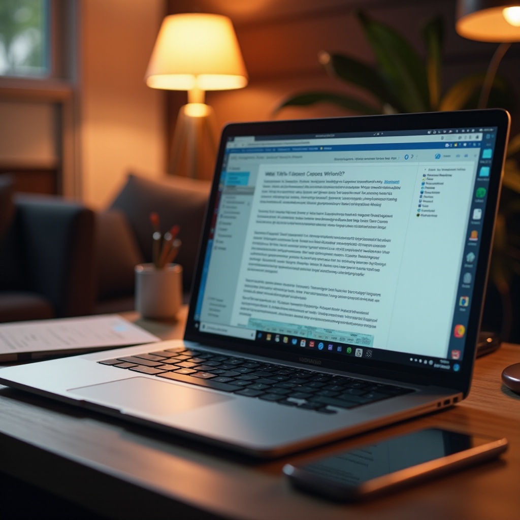 laptop mit schreibprogramm