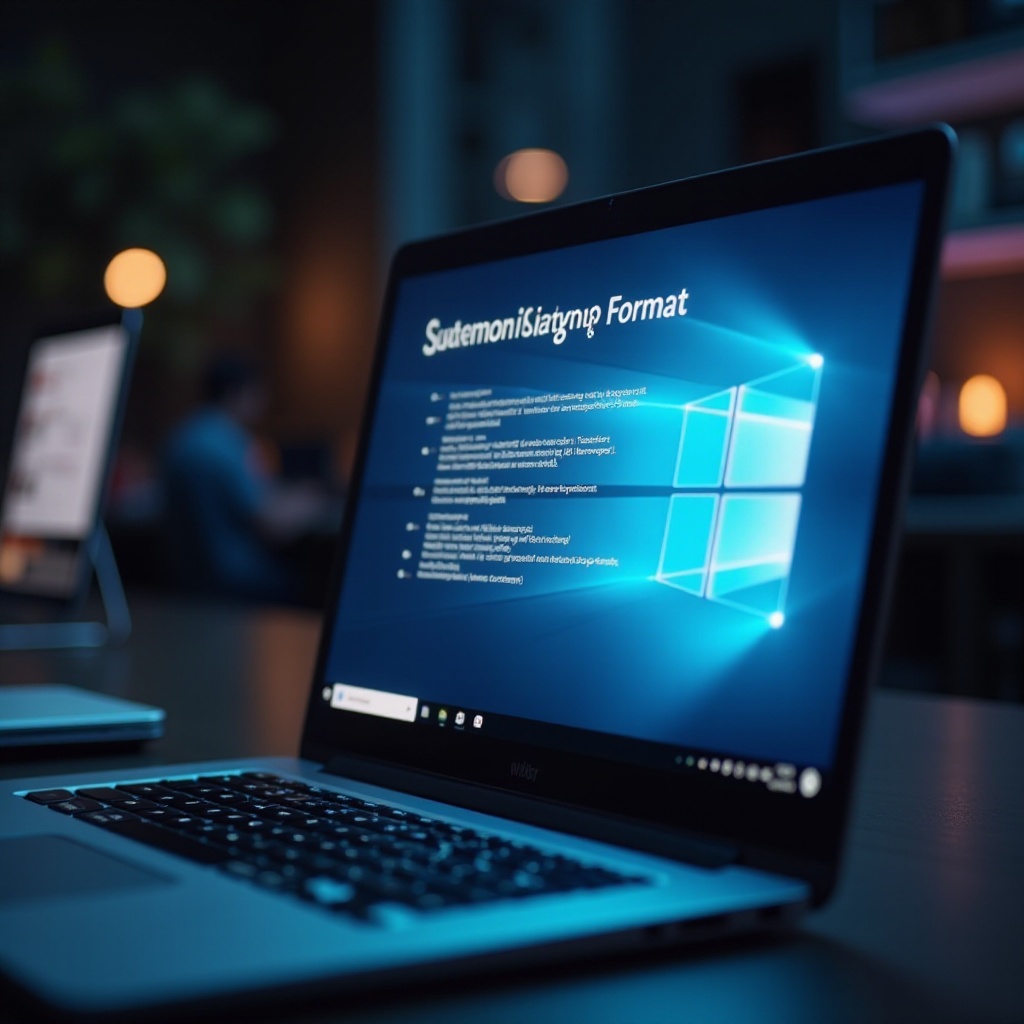 formatieren eines laptops