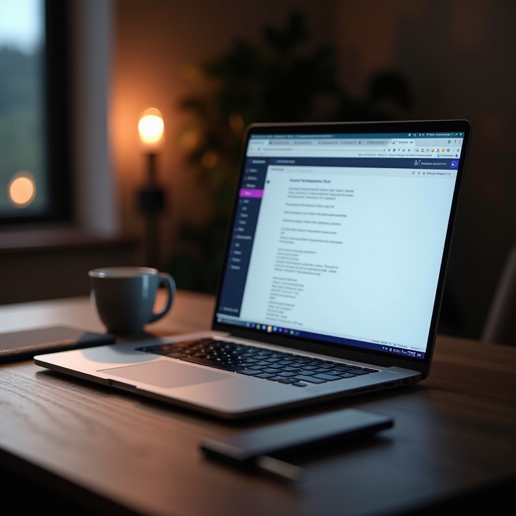 laptop mit schreibprogramm